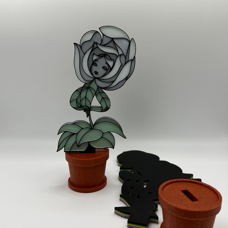 Disney's Alice in Wonderland Flower Decorations 3d Printed 9 options Available White Rose