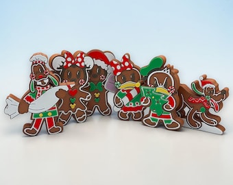 Disney Sensational Six Gingerbread Cookie Decorations 3d Printed