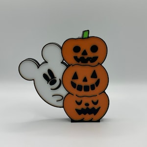 Mickey Park Hopping Ghost's Tiered Tray Decorations 3d Printed Peek A Boo Ghost