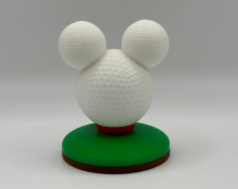 Mickey Mouse Golf Ball Decoration 3d printed