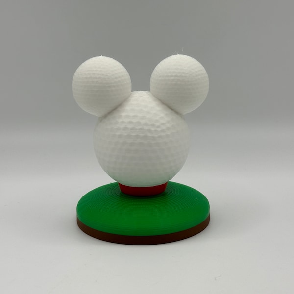 Mickey Mouse Golf Ball Decoration 3d printed