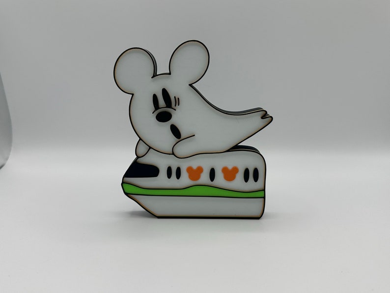 Mickey Park Hopping Ghost's Tiered Tray Decorations 3d Printed Hitchhiking Ghost