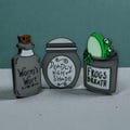 Nightmare Before Christmas Sally's Potion's Tiered Tray or Shelf Decorations 3d Printed