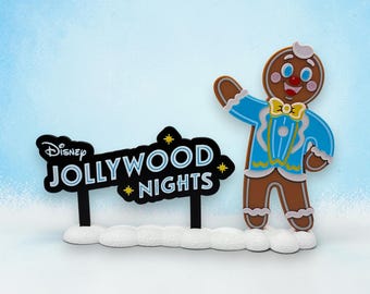 Ollie the Gingerbread Man Jollywood Nights Decoration 3d Printed