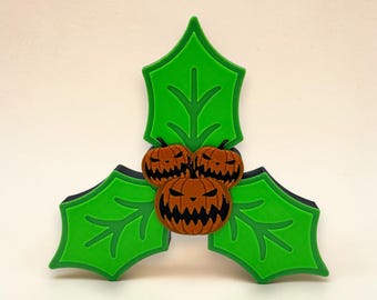 Nightmare Before Christmas Holly Sprig Decoration 3d Printed