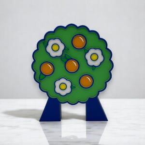 Epcot Spaceship Earth Orange Tree – 3D-Printed Freestanding Disney-Inspired Decor