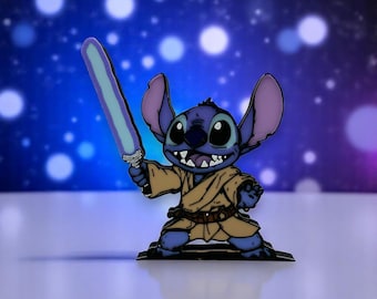 Jedi Stitch – 3D-Printed Freestanding Galactic Disney-Inspired Decor