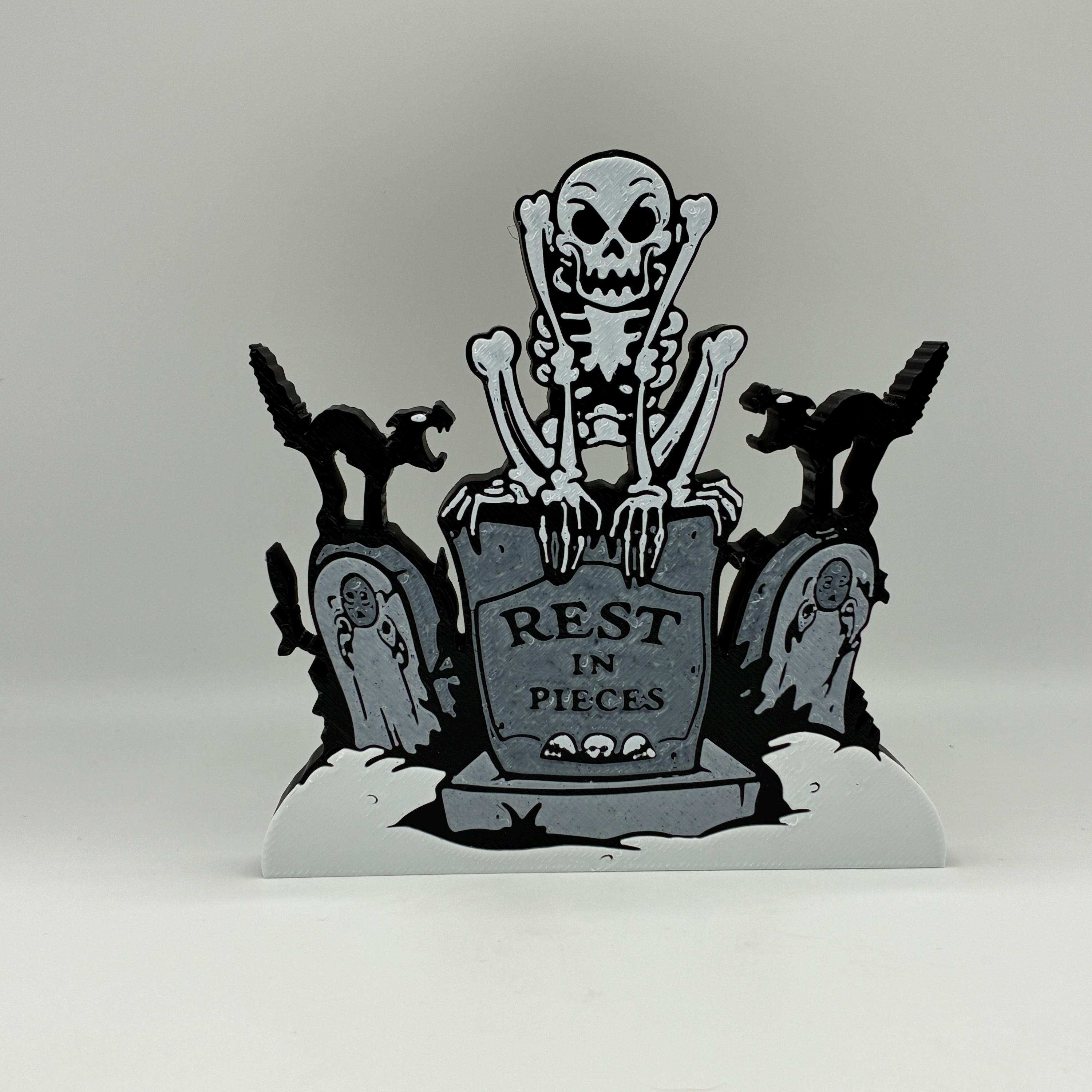 Disney Skeleton Dance Rest in Pieces Decoration 3d Printed - Etsy