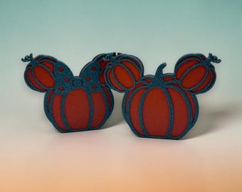 Mickey and Minnie Mouse Simple Pumpkin decorations 3d Printed