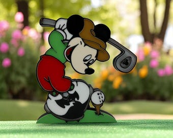 Mickey Mouse Golfing – 3D-Printed Freestanding Disney-Inspired Decor