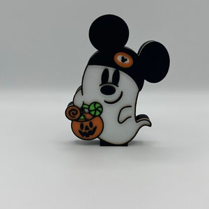 Mickey Park Hopping Ghost's Tiered Tray Decorations 3d Printed Trick or Treat Ghost