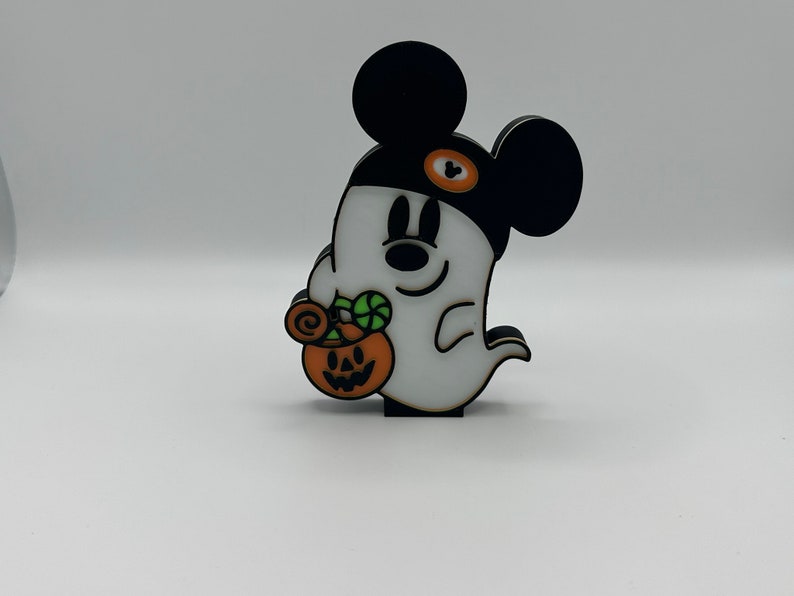 Mickey Park Hopping Ghost's Tiered Tray Decorations 3d Printed Trick or Treat Ghost