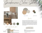 Scandinavian Bedroom Color Scheme, Color Palette, Minimalist Design, Inspiration, Interior Color, Color Selection, Online Design, E-Design