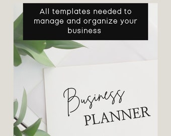 Business Planner / Small Business Planner/ Minimalist Business / Business Organiser / Home Business / Business Bundle / Etsy Business