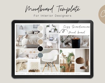 Moodboard-sjabloon • Canva-sjablonen • Moodboard • Stijlbord • Ontwerpersjabloon