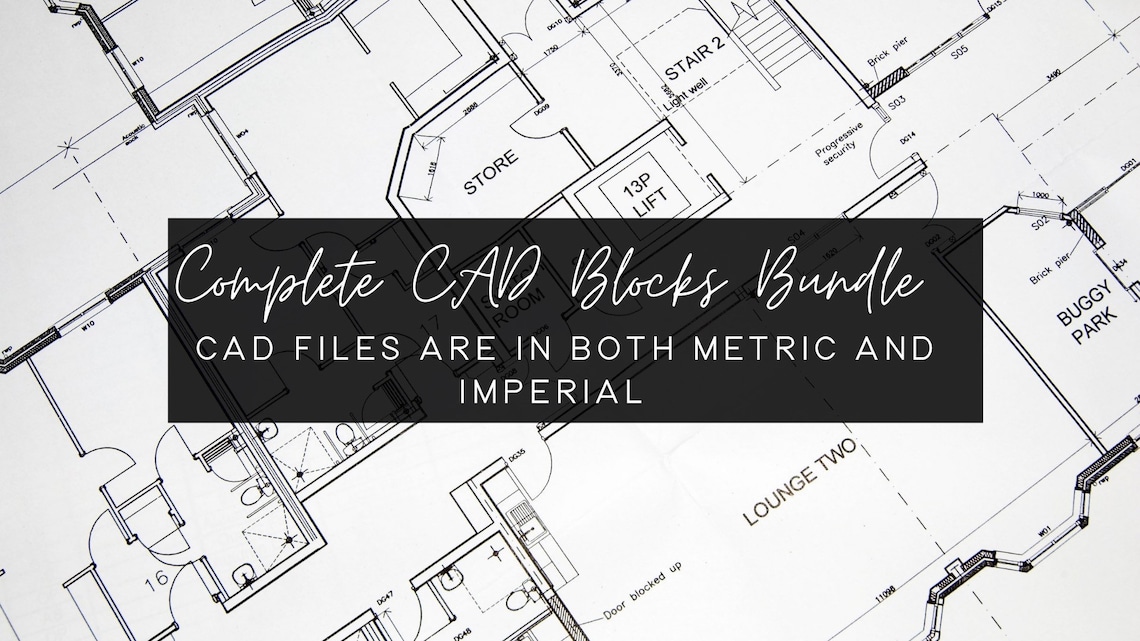 Full CAD Blocks Set/ Professional CAD Bundle/ Interior Design ...
