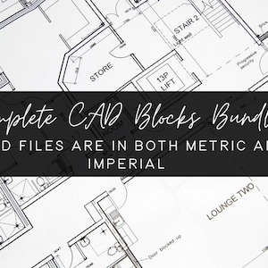 Full CAD Blocks Set/ Professional CAD Bundle/ Interior Design/ Architecture/ AutoCad/ Space Planning/ Imperial/ metric/Drafting