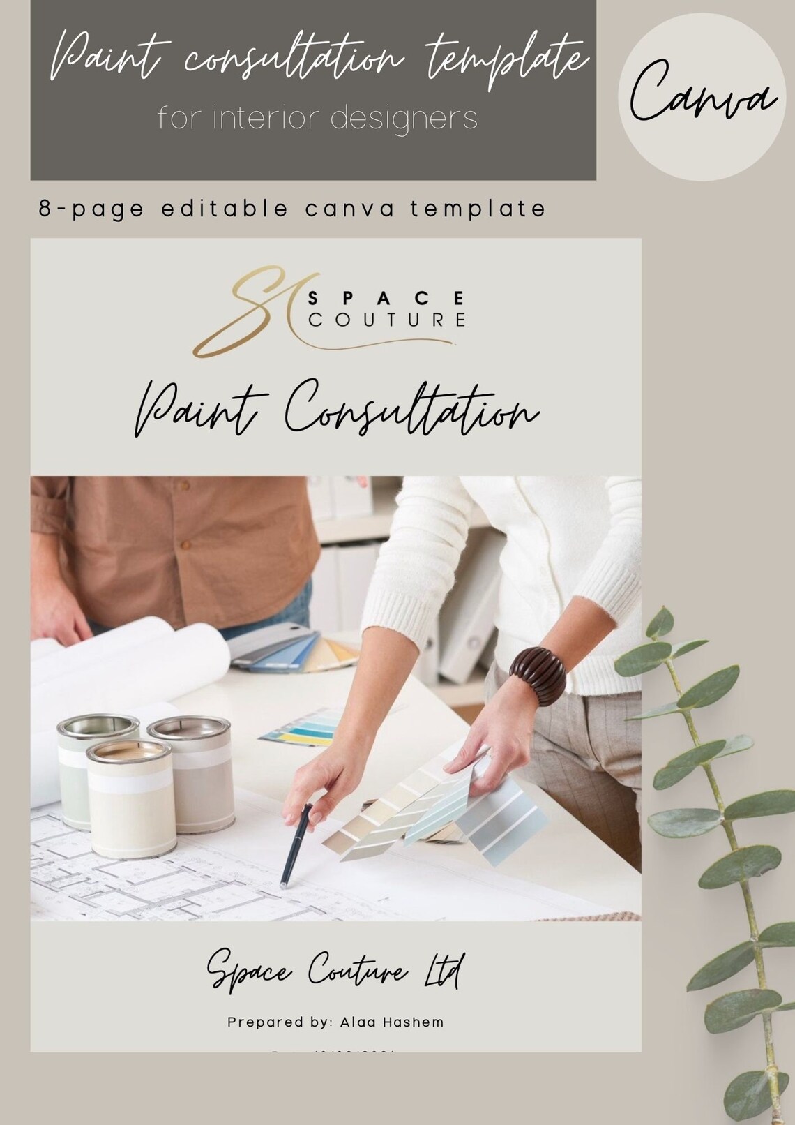 Paint Color Consultationtemplate for Interior Designers, Paint Colour ...
