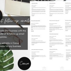 Follow-up Email Sequence | Follow-up Email Template | Done for You Email Scripts |Editable Email Scripts | Instant Download