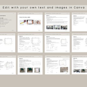 Photography Guide/Measurement Guide/Interior Design/Architecture/Editable Template/Measuring Space/Design/Canva/Instant Download image 2