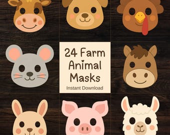 Masken auf dem Bauernhof: Party Handwerk - Farbe & DIY | PDF-Download