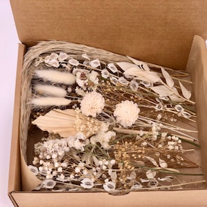 DIY Boho Suszone Kwiaty Rzemiosło Pudełko, Dekoracja Tortu, Dekoracja Stołu, Kwiaty Wazon Ślubny, Materiały Rzemieślnicze, Naturalne Prawdziwe Suszone Kwiaty, Sztuka Żywicy,