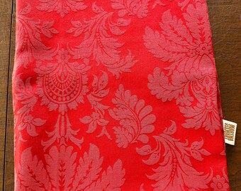 Burgundy tablecloth Martha Stewart damask 57x82 rectangular
