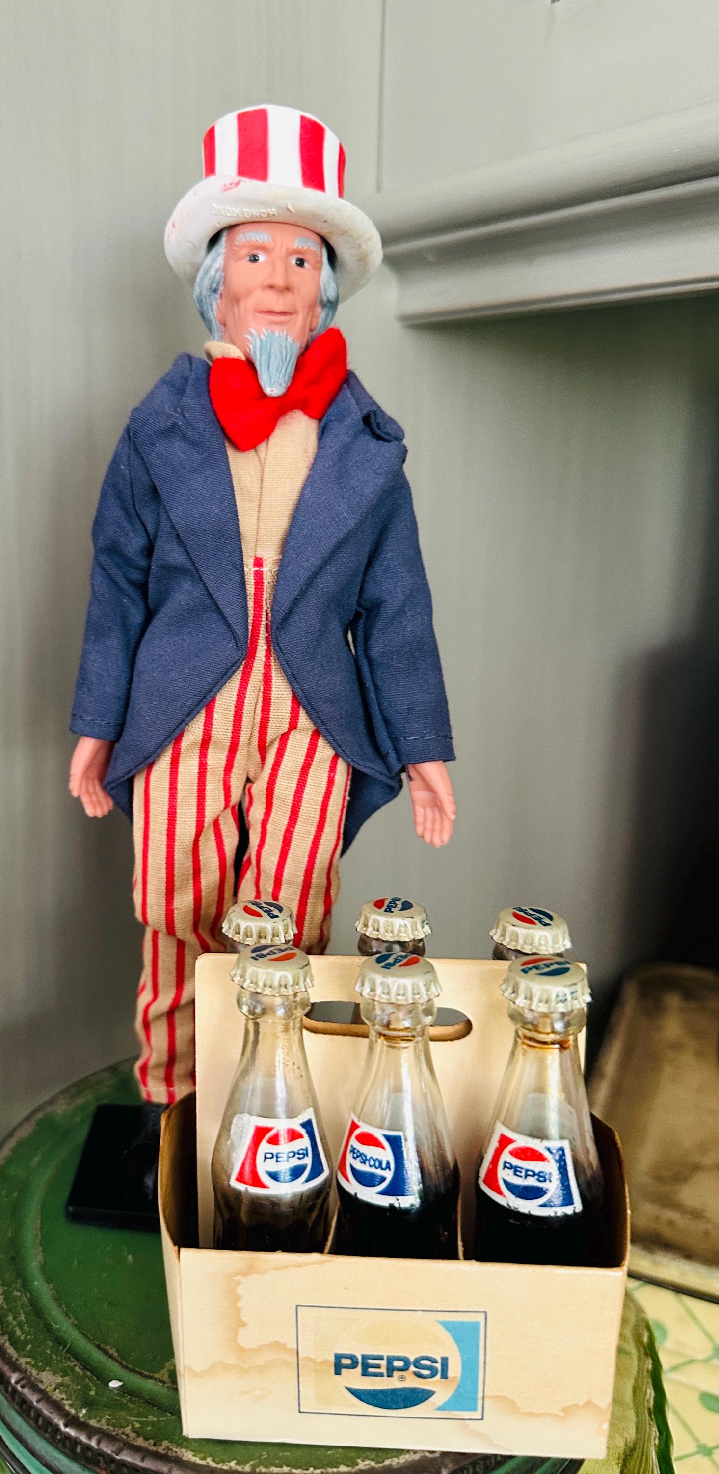 Uncle Sam Pac Vintage Americana Uncle Sam or Pepsi 6 Pack Mini Holiday Patriotic - Etsy