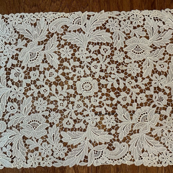 Vintage vinyl intricate lace placemats made in Italy new old stock