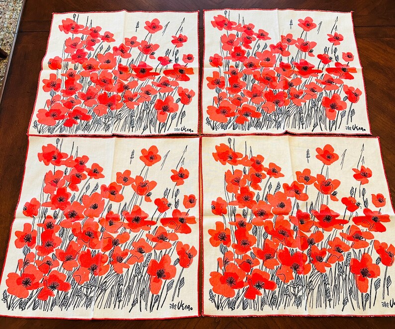 Vintage Vera Neumann napkins or NOS NIP Royal Worcester England Dinner napkins fruit print bild 8