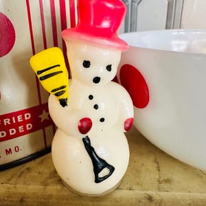Snowman Christmas candles Restoration Hardware box of 4 vintage inspired Gurley candles NIB