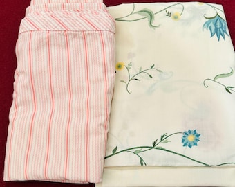 Vintage pillowcase sets upcycle recycle king and standard size pillow Springmaid