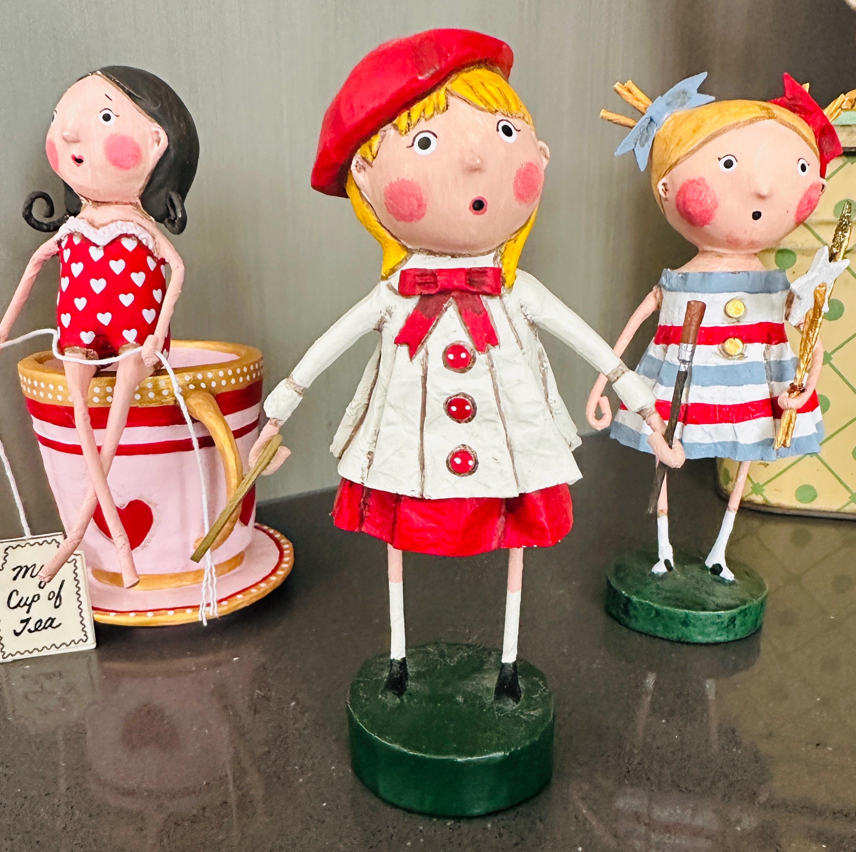 Lori Mitchell Figurines Valentines July Figurine Patriotic Artist