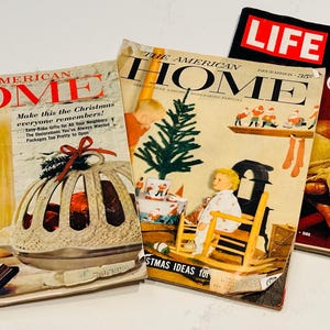Vintage Life magazine Dec 1972 and The American Home magazines December issues collection set