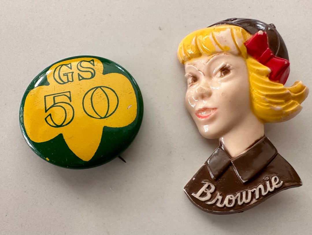 Vintage Brownie Pin Girl Scout 50 Pin Etsy