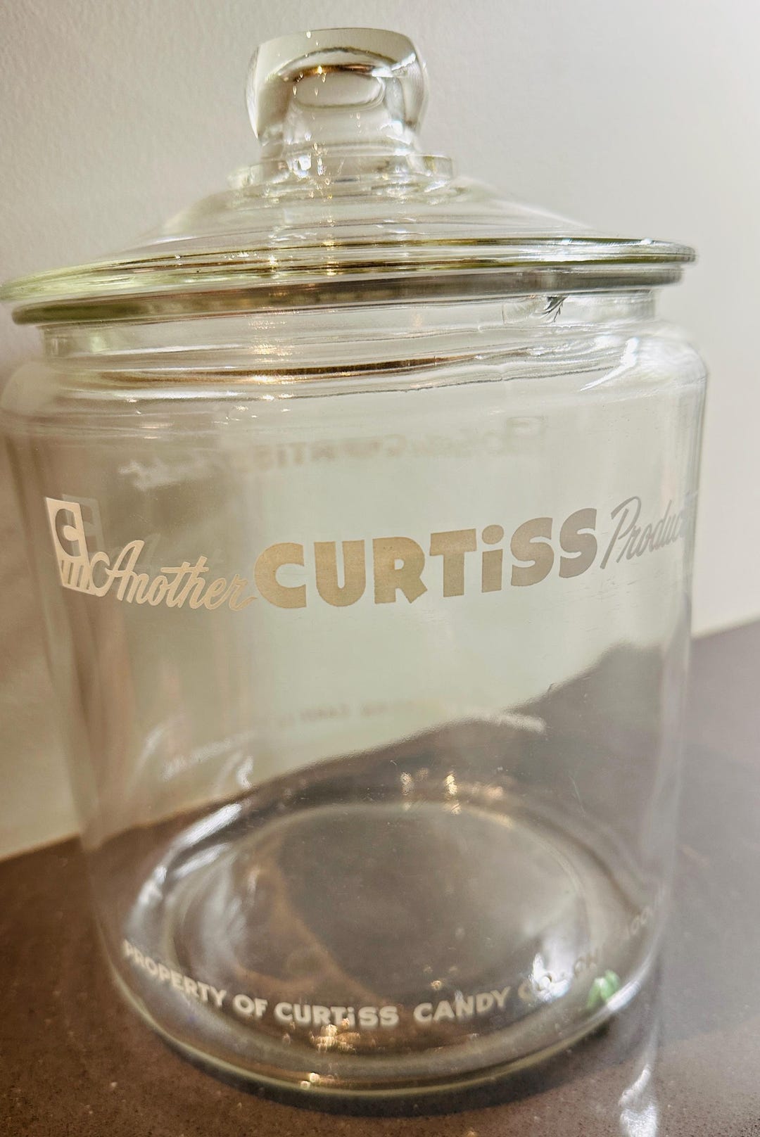 Vintage Curtiss Products Candy Jar General Store Counter Display 1950s ...