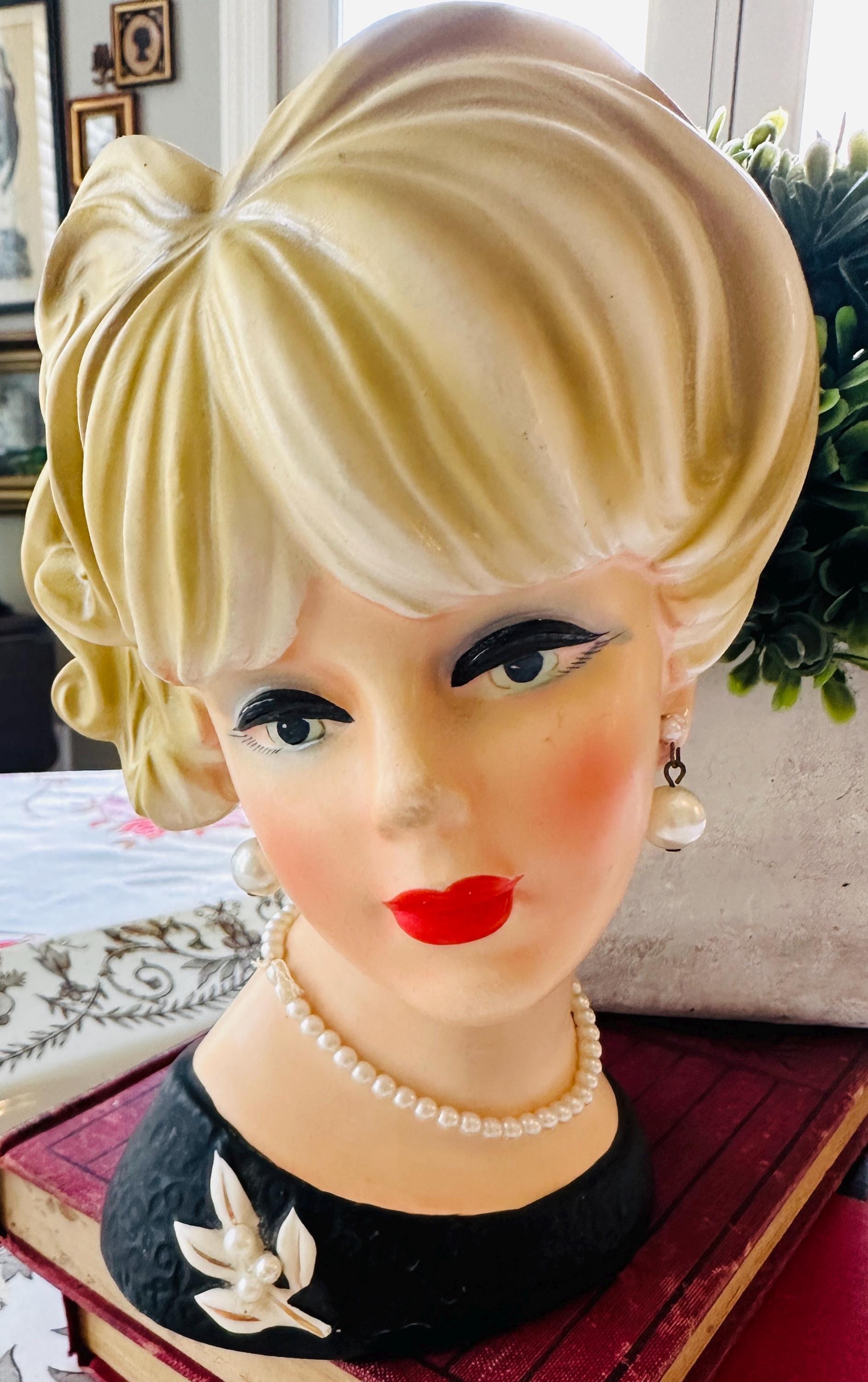 Japan Vintage Lady Head Vase - Etsy