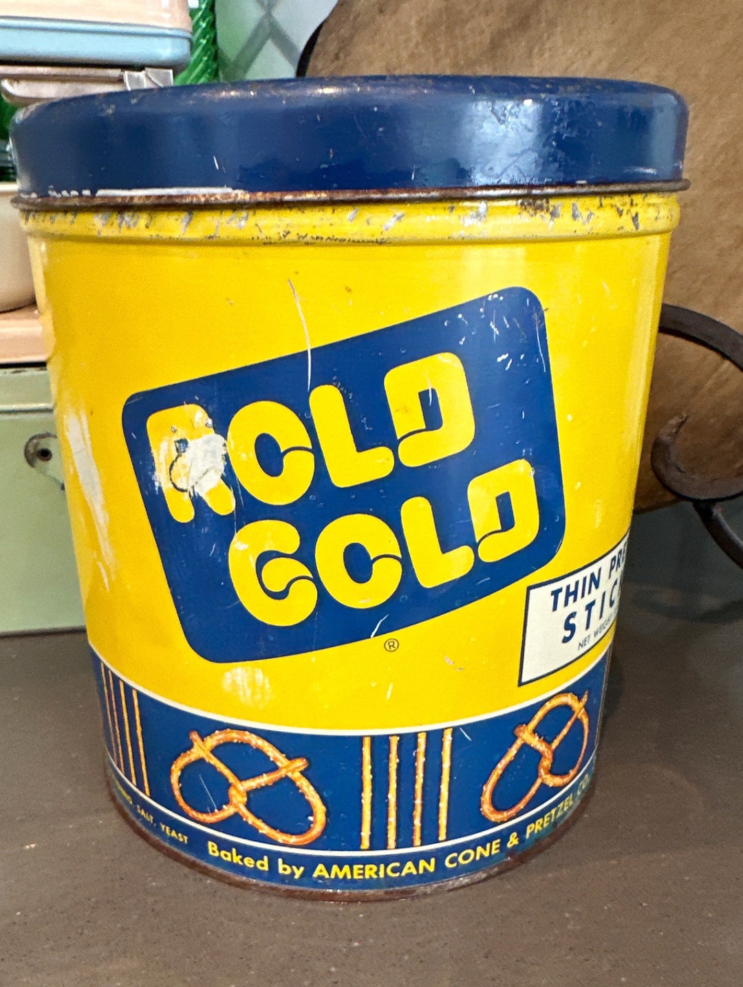 Old Rold Gold Vintage Rold Gold Thin Stick Pretzel Tin Advertising - Etsy