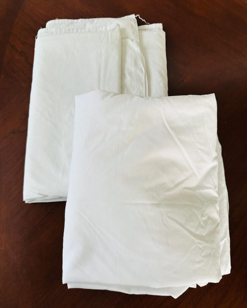 Twins Sheets bedding flat fitted pillowcase set Percal Wamsutta Springmaid JCP white image 8