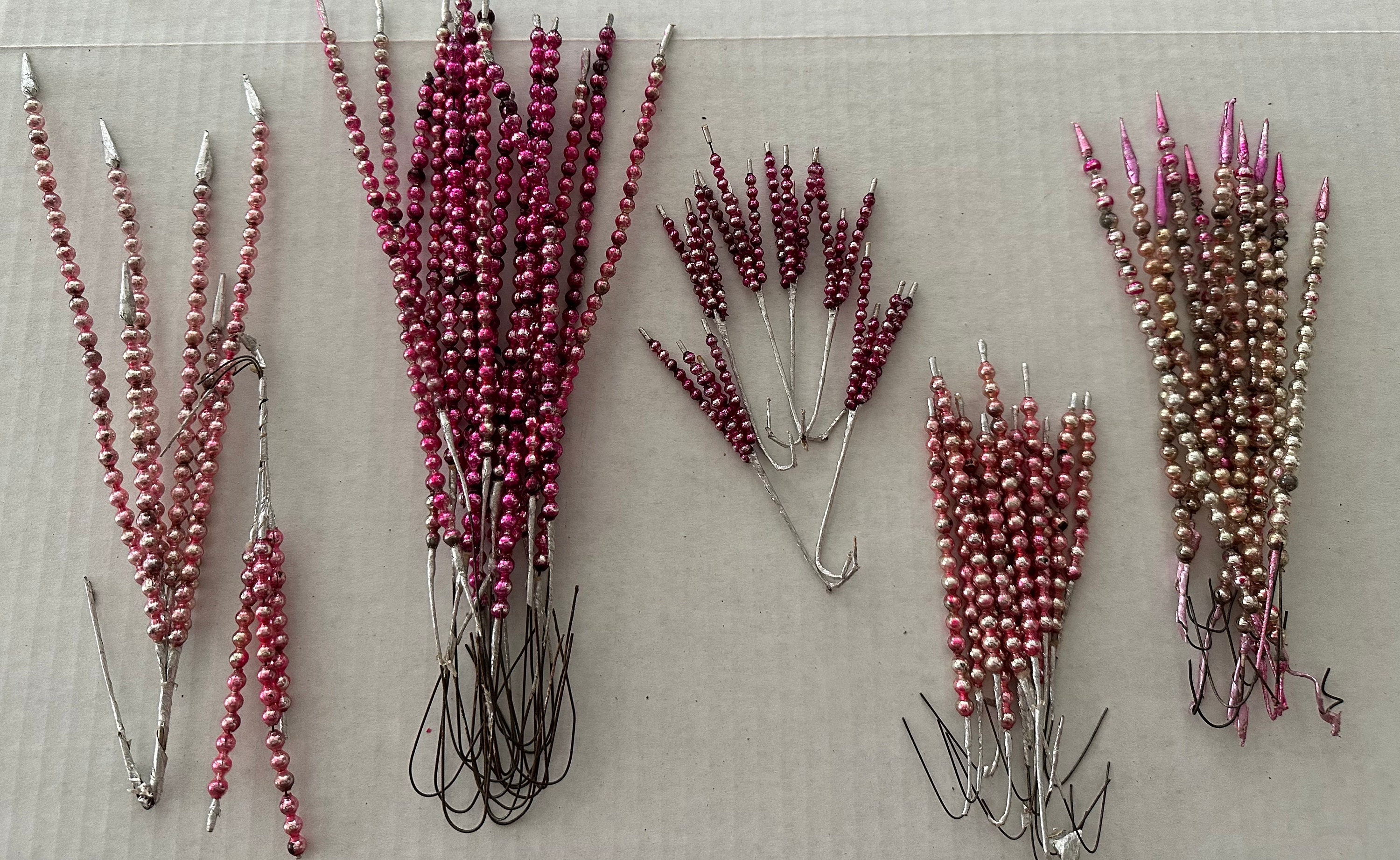 100pcs beaded stem plastic floral beaded sticks crystal flower