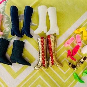 Vintage Barbie & Ken doll shoes boots sneakers loafers roller skates