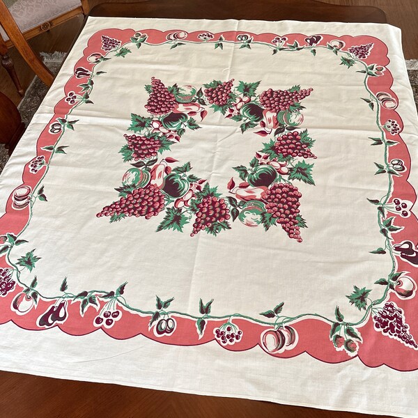 Vintage Tablecloths Etsy