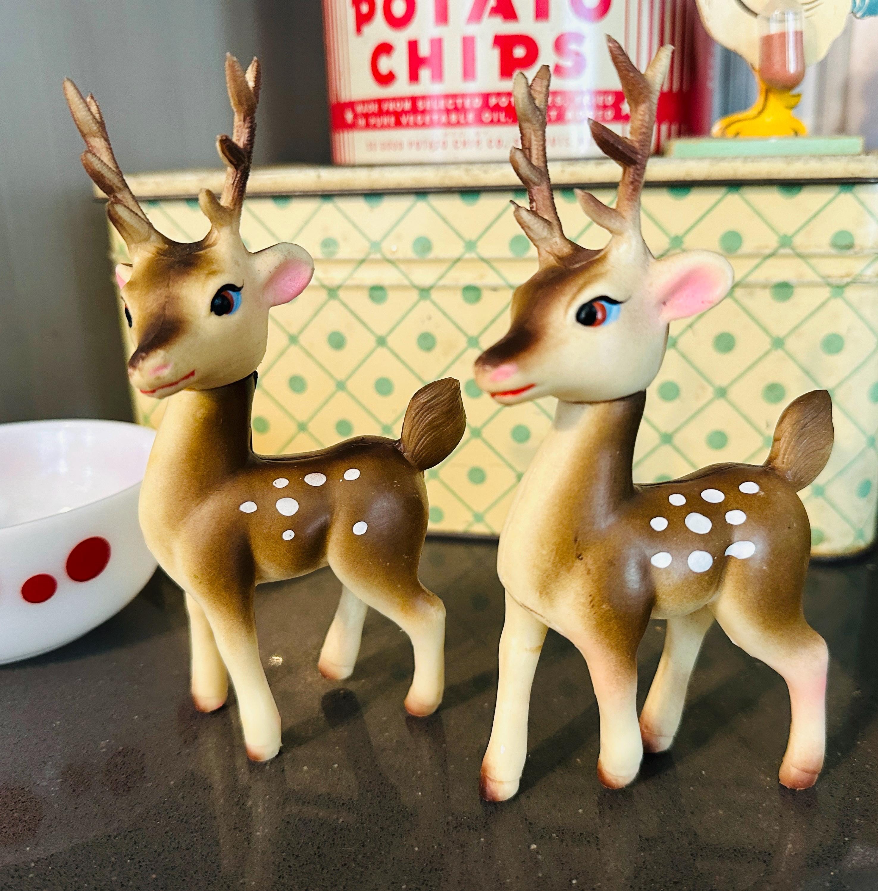 Vintage Deer Brian Blow Mold Bambi Japan Anthropomorphic Eyes