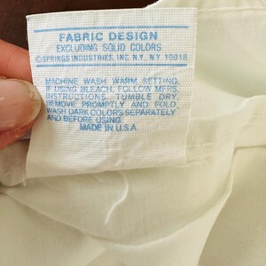 Twins Sheets bedding flat fitted pillowcase set Percal Wamsutta Springmaid JCP white image 4