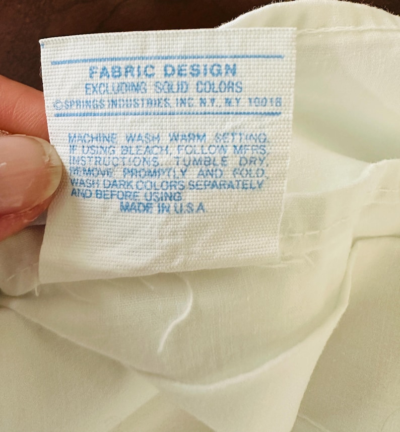 Twins Sheets bedding flat fitted pillowcase set Percal Wamsutta Springmaid JCP white image 4