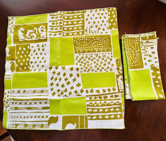 Vintage Vera Neumann napkins  or NOS NIP Royal Worcester England Dinner napkins fruit print