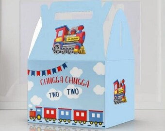 Train, Thomas, Chugga Chugga, 2nd Birthday, Birthday Favor Box