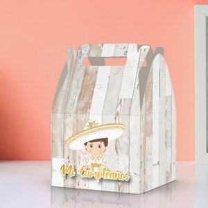 Charro, Charra, Gold, Boy, Girl, Charrito Cumpleaños, Birthday, Charro Birthday, Cumpleaños Favor Box