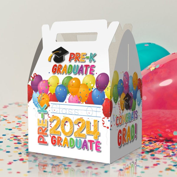 Class of 2024, Graduation, Preschool Graduate, Pre-k Graduate, Kinder Graduate Favor Box