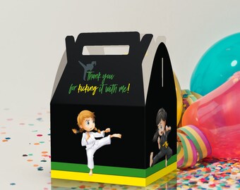 Karate Kickin It With Me Martial Arts Birthday Favor Box - Etsy Australia Karate Kickin It With Me Martial Arts Birthday Favor Box - Etsy Australia